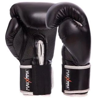 Боксерські рукавички MAXXMMA GB01S чорні 10-12 oz 
