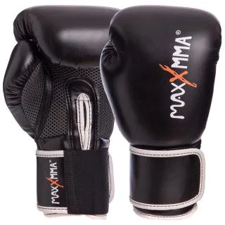 Боксерські рукавички MAXXMMA GB01S чорні 10-12 oz 