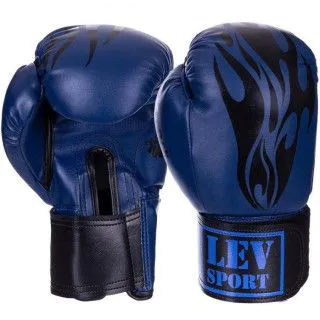 Рукавички боксерські LEV Sport 10oz, 12oz сині