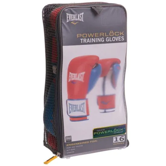 Рукавички тренувальні Everlast Powerlock Training Gloves 16 oz червоні