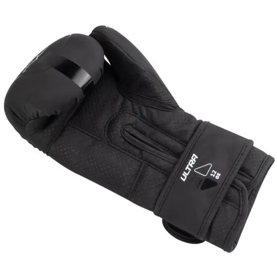 Боксерские перчатки PowerPlay 3024 (14-16 oz) черно-белые