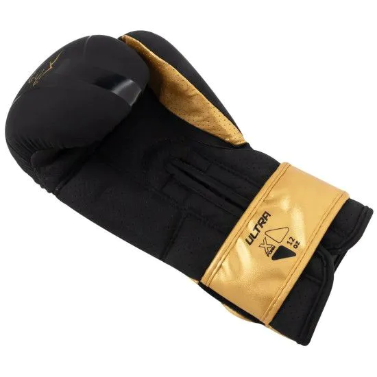 Боксерські рукавички PowerPlay 3024 (10-12 oz) чорно-золоті