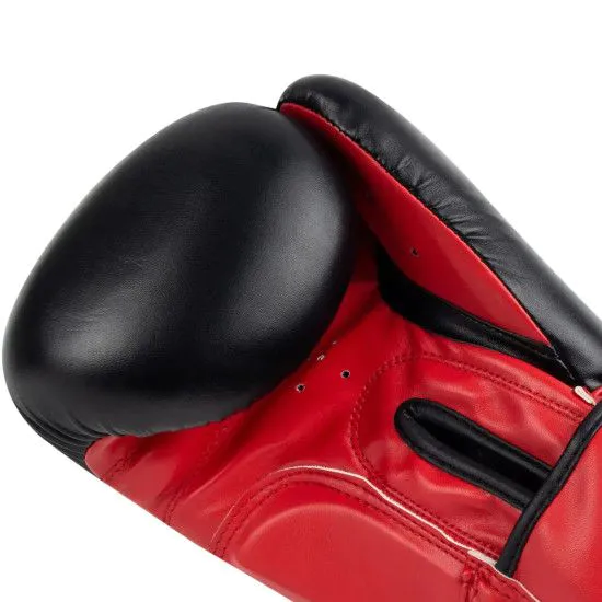 Боксерские перчатки PowerPlay 3004 Classic (10-16 oz) черно-красные