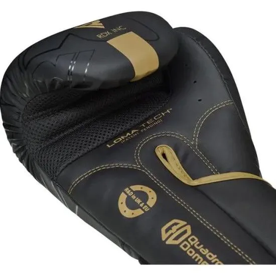 Боксерские перчатки RDX F6 Kara Matte Golden (10-16 oz)