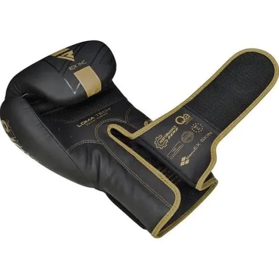 Боксерские перчатки RDX F6 Kara Matte Golden (10-16 oz)