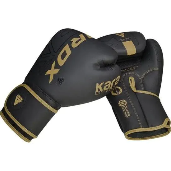 Боксерские перчатки RDX F6 Kara Matte Golden (10-16 oz)