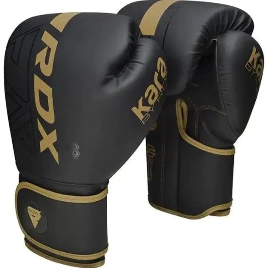 Боксерские перчатки RDX F6 Kara Matte Golden (10-16 oz)