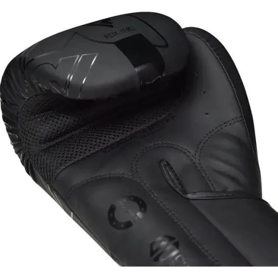 Боксерские перчатки RDX F6 Kara Matte Black (10-16 oz)