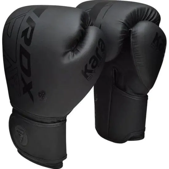 Боксерские перчатки RDX F6 Kara Matte Black (10-16 oz)