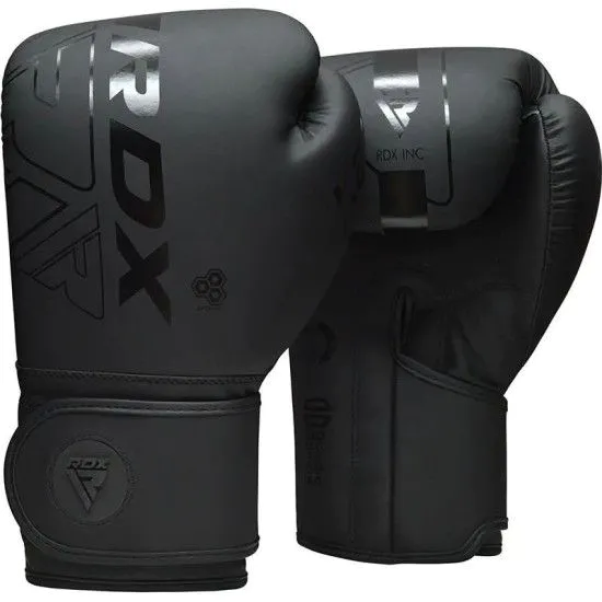 Боксерские перчатки RDX F6 Kara Matte Black (10-16 oz)