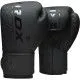 Боксерские перчатки RDX F6 Kara Matte Black (10-16 oz)