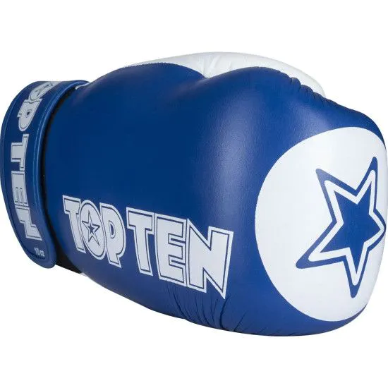Рукавички для кікбоксингу TOP TEN WAKO STAR XLP 10 oz сині
