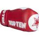 Рукавички для кікбоксингу TOP TEN WAKO STAR XLP 10 oz червоні