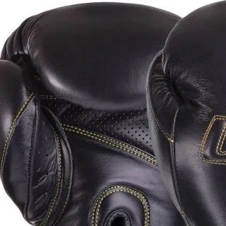 Боксерські рукавички шкіряні (12-18 унцій) UFC PRO Prem Hook & Loop 