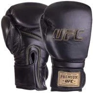 Боксерські рукавички шкіряні (12-18 унцій) UFC PRO Prem Hook & Loop 