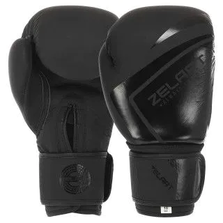 Боксерські рукавички Zelart CONTENDER 2.0 чорні (10-14 oz)