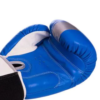 Боксерські рукавички YOKKAO шкіра (10 - 14 oz) сині