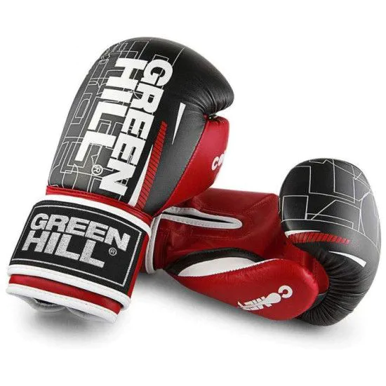 Боксерські рукавички GREEN HILL COMET RED/BLACK 10, 12 OZ