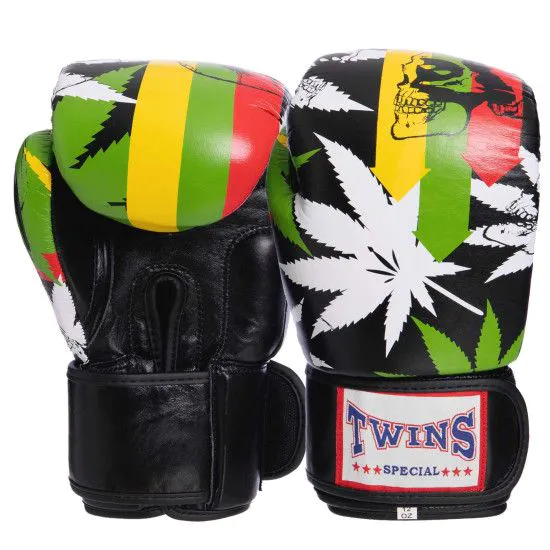 Боксерські рукавички TWINS Print-1 шкіра (10oz, 12oz)