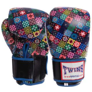 Боксерські рукавички TWINS Print-3 шкіра (10oz, 12oz)