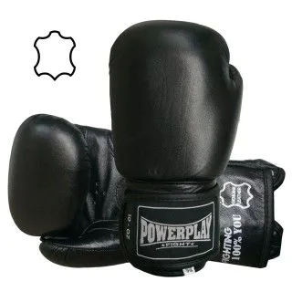 Боксерські рукавички Power Play 3088 (10-18 ун) шкіряні 