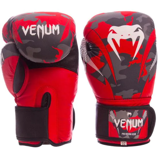 Рукавички боксерські Venum Camo 10-12 oz шкіра