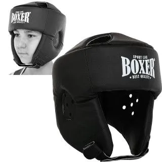 Шолом боксерський BOXER NEW із закритою маківкою чорний