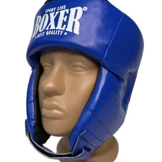 Шолом боксерський BOXER NEW із закритою маківкою синій