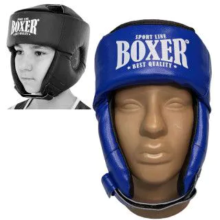 Шолом боксерський BOXER NEW із закритою маківкою синій