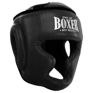 Шолом тренувальний BOXER NEW шкіряний чорний