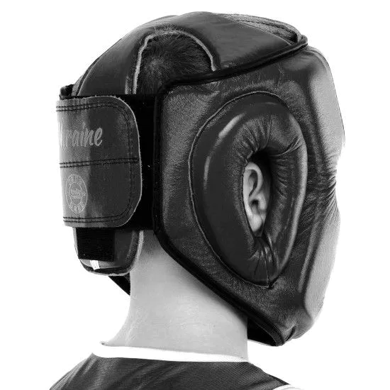 Шолом тренувальний BOXER NEW шкіряний чорний