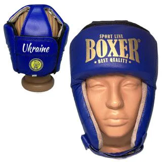Боксерський шолом BOXER з печаткою ФБУ синій