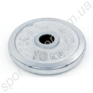 Млинці хромовані 10 кг, отвір 51 мм
