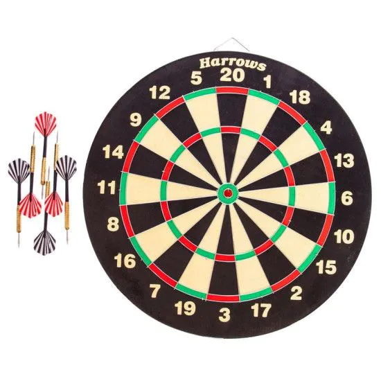 Мета для дартсу з картону Harrows BRISTOW FAMILY DART GAME BOARD 45 см