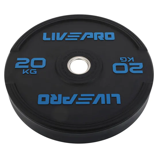 Диски бамперные Bumper Plates LiveUp 20 кг (LivePro LP8331)