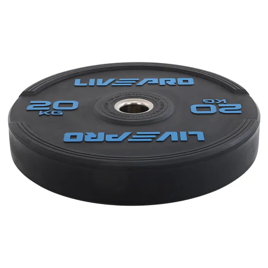 Диски бамперные Bumper Plates LiveUp 20 кг (LivePro LP8331)
