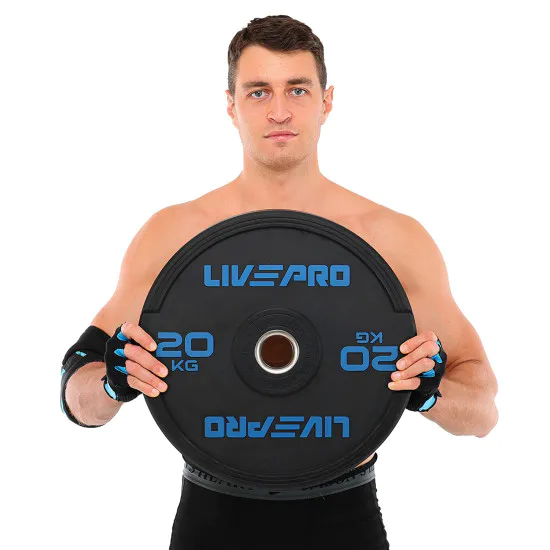 Диски бамперные Bumper Plates LiveUp 20 кг (LivePro LP8331)