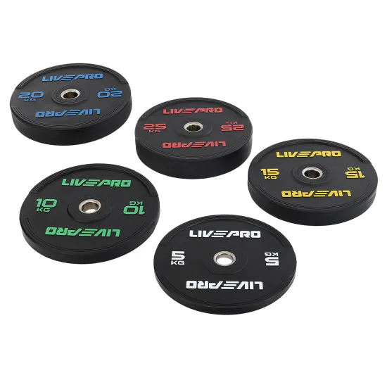 Диски бамперні Bumper Plates LiveUp 10 кг (LivePro LP8331)