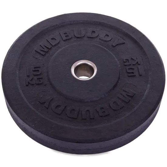 Диски бамперні Bumper Plates MDbuddy 15 кг гумові