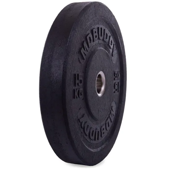 Диски бамперні Bumper Plates MDbuddy 15 кг гумові