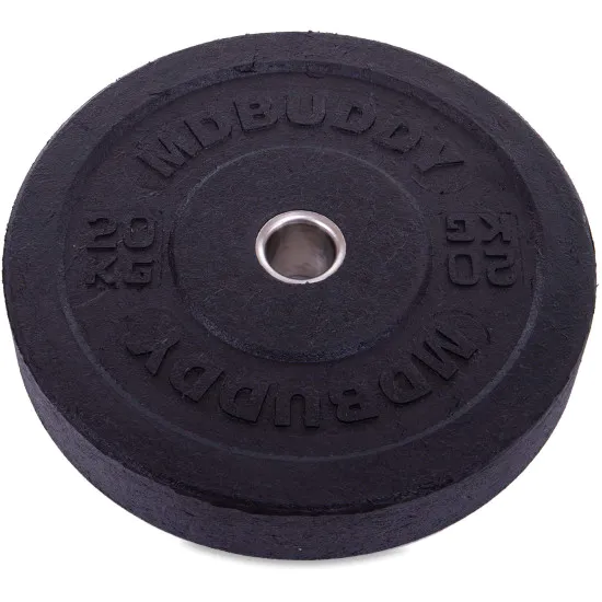 Диски бамперные Bumper Plates MDbuddy 20 кг резиновые.