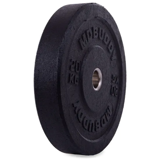 Диски бамперные Bumper Plates MDbuddy 20 кг резиновые.