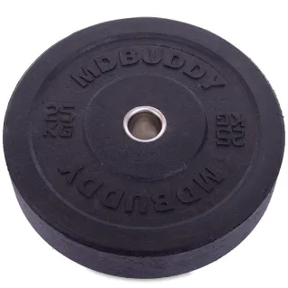 Диски бамперні Bumper Plates MDbuddy 25 кг гумові
