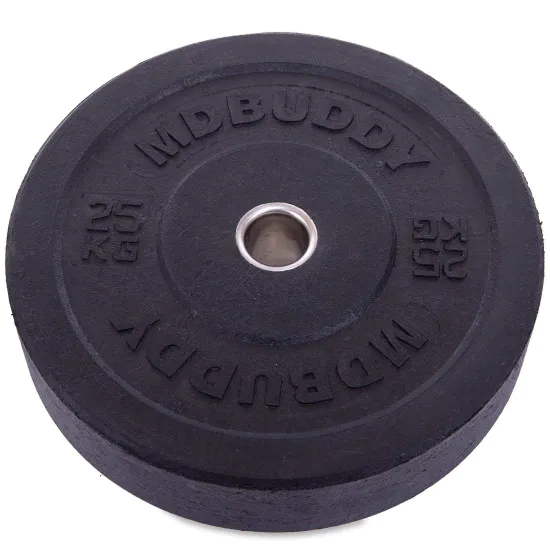 Диски бамперные Bumper Plates MDbuddy 25 кг резиновые