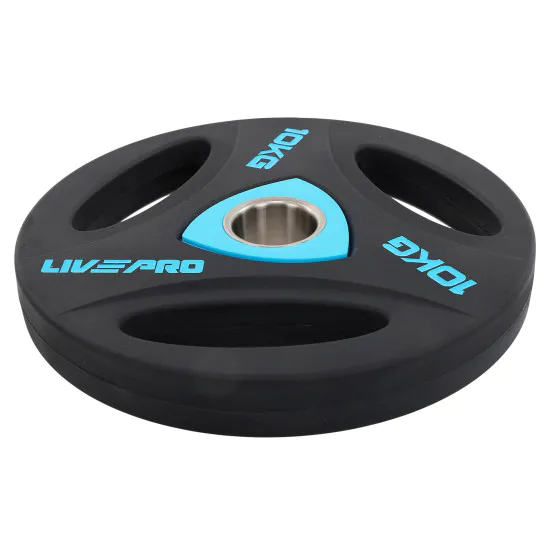 Диски (блини) поліуретанові LiveUp 10 кг (LivePro LP8020)