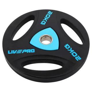 Диски (блини) поліуретанові LiveUp 20 кг (LivePro LP8020)