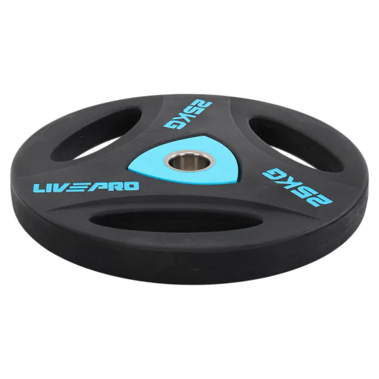 Диски (блини) поліуретанові LiveUp 25 кг (LivePro LP8020)