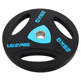 Диски (блини) поліуретанові LiveUp 25 кг (LivePro LP8020)