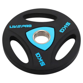 Диски (блини) поліуретанові LiveUp 5 кг (LivePro LP8020)