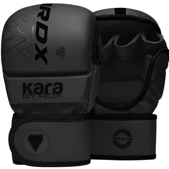 Рукавички для єдиноборств RDX F6 KARA Matte Black Plus 
